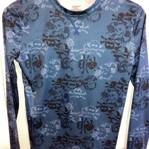 Skull & Cross Bones Boys Thermal Shirt ClimateRight by Cuddl Duds Youth XL